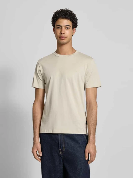 Zdjęcie produktu Krój regular fit T-shirt z detal z logo Replay Piaskowy