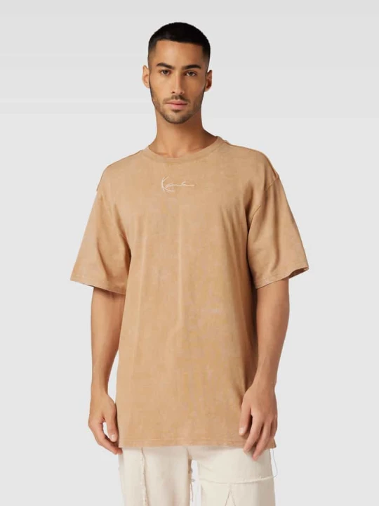 Zdjęcie produktu T-shirt z obniżonymi ramionami Karl Kani Beżowy
