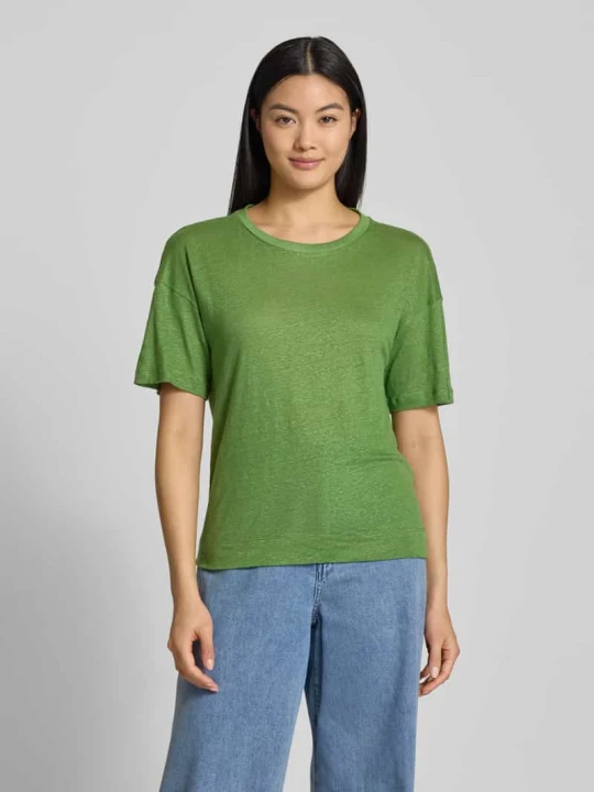 Zdjęcie produktu T-shirt z obniżonymi ramionami model ‘BARCA’ Weekend Max Mara Zielony