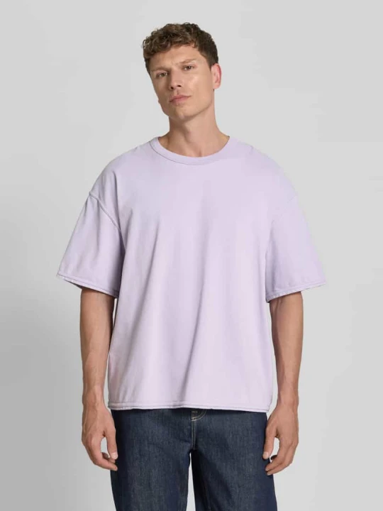 Zdjęcie produktu T-shirt z obniżonymi ramionami model 'FAZY' American Vintage Jasnofioletowy