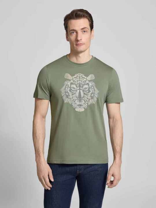 Zdjęcie produktu T-shirt z okrągłym dekoltem Antony Morato Trzcinowy
