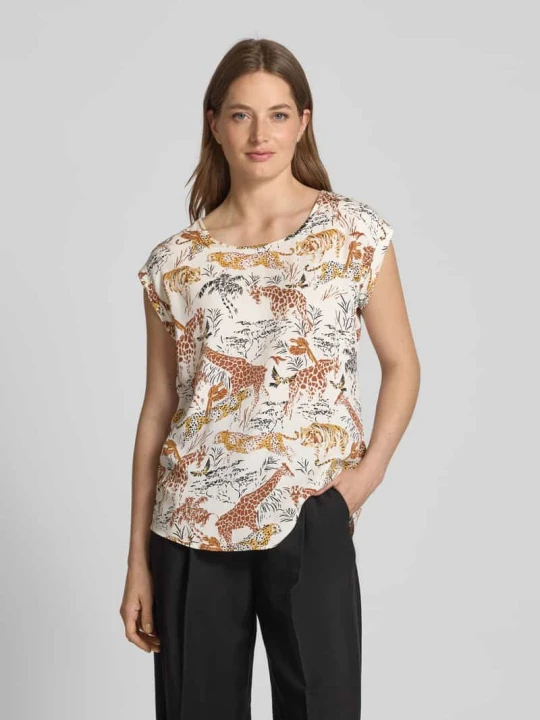 Zdjęcie produktu T-shirt z okrągłym dekoltem Apricot Złamany biały