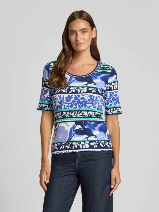 Zdjęcie produktu t-shirt z okrągłym dekoltem Betty Barclay Królewski niebieski