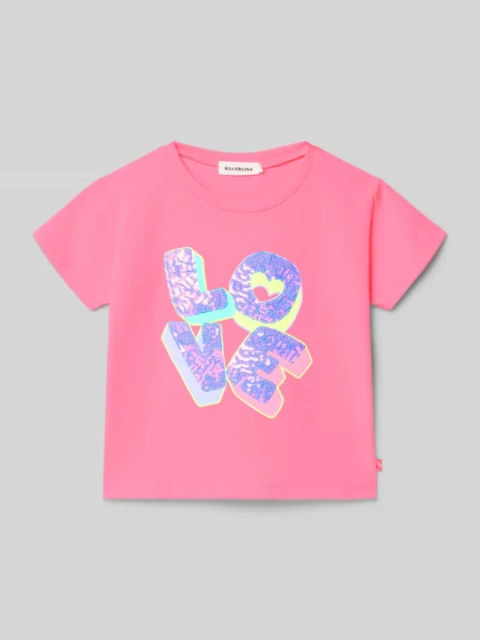 Zdjęcie produktu T-shirt z okrągłym dekoltem Billieblush Mocnoróżowy