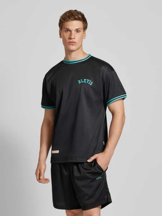 Zdjęcie produktu T-shirt z okrągłym dekoltem BLKVIS Czarny