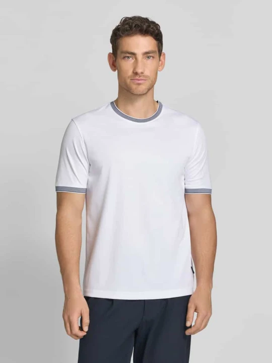 Zdjęcie produktu t-shirt z okrągłym dekoltem Bugatti Biały
