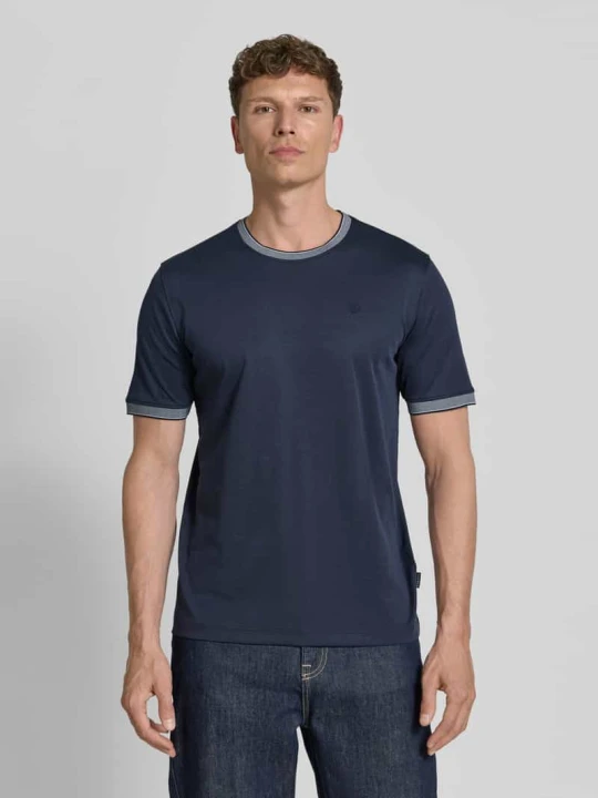 Zdjęcie produktu t-shirt z okrągłym dekoltem Bugatti Granatowy