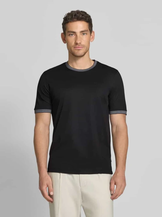 Zdjęcie produktu t-shirt z okrągłym dekoltem Bugatti Czarny