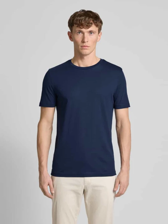 Zdjęcie produktu T-shirt z okrągłym dekoltem Christian Berg Ciemnoniebieski