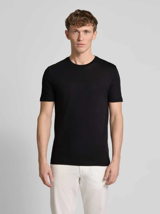 Zdjęcie produktu T-shirt z okrągłym dekoltem Christian Berg Czarny