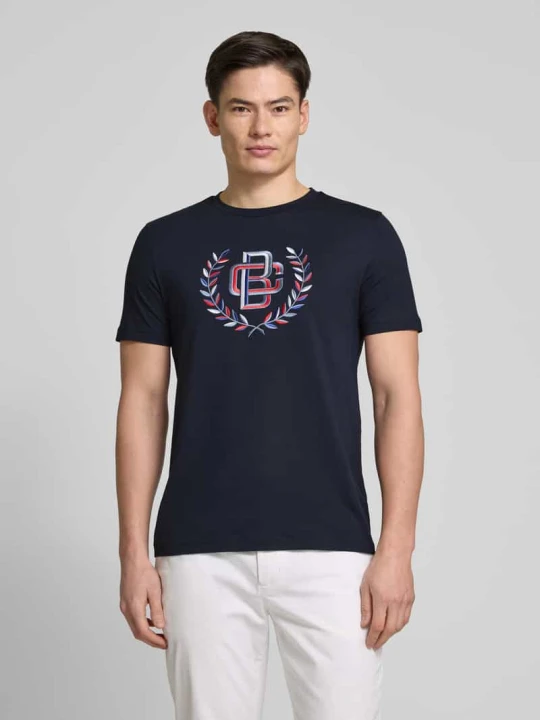 Zdjęcie produktu T-shirt z okrągłym dekoltem Christian Berg Granatowy