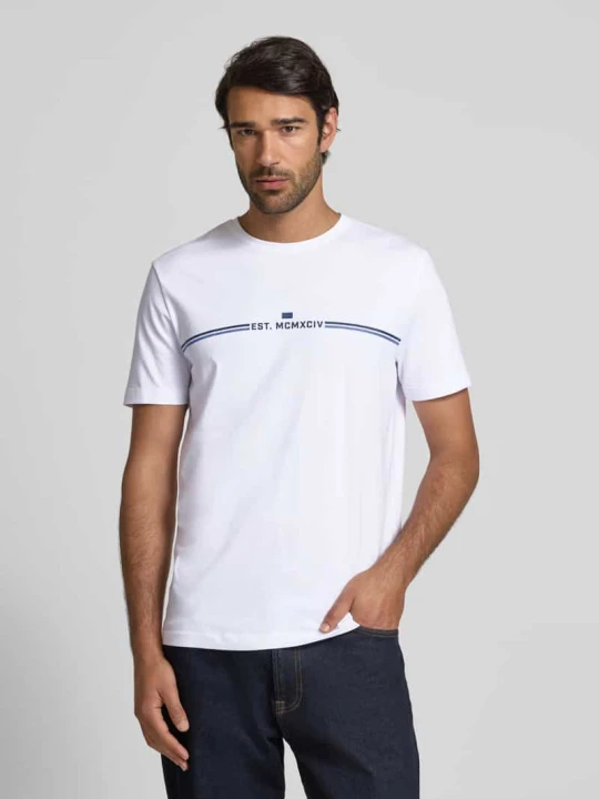 Zdjęcie produktu T-shirt z okrągłym dekoltem Christian Berg Biały