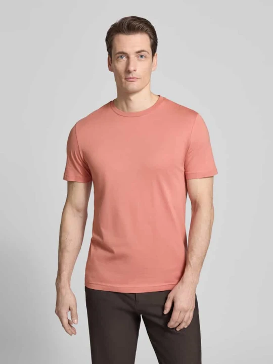 Zdjęcie produktu T-shirt z okrągłym dekoltem Christian Berg Łososiowy