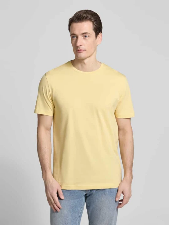 Zdjęcie produktu T-shirt z okrągłym dekoltem Christian Berg Jasnożółty
