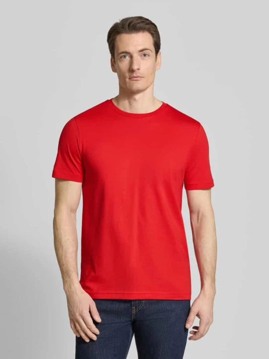 Zdjęcie produktu T-shirt z okrągłym dekoltem Christian Berg Czerwony