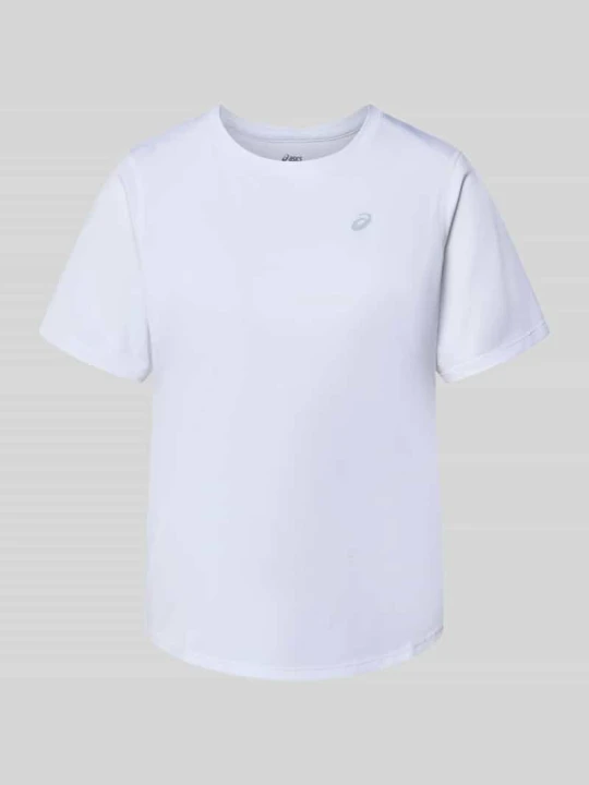 Zdjęcie produktu T-shirt z okrągłym dekoltem i nadrukiem z logo Asics Biały