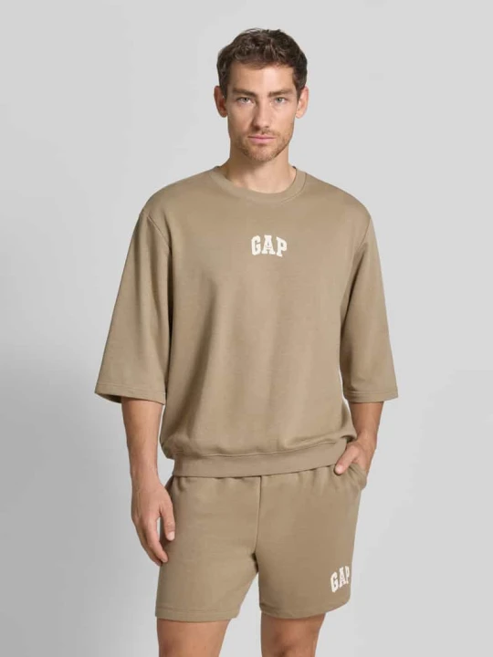 Zdjęcie produktu t-shirt z okrągłym dekoltem i nadrukiem z logo GAP