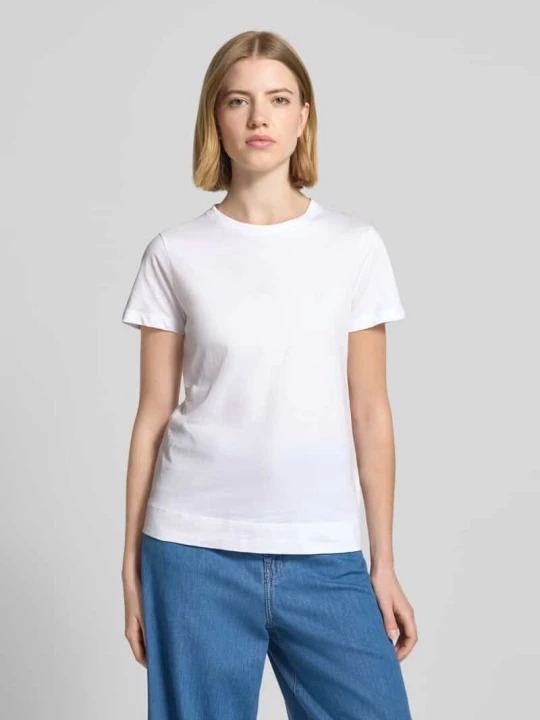 Zdjęcie produktu t-shirt z okrągłym dekoltem i wyhaftowanym motywem JOOP! Biały