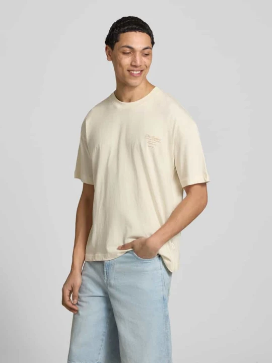 Zdjęcie produktu t-shirt z okrągłym dekoltem Jack&Jones Złamany biały