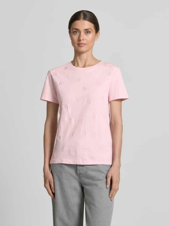 Zdjęcie produktu t-shirt z okrągłym dekoltem Jake*s Mocnoróżowy