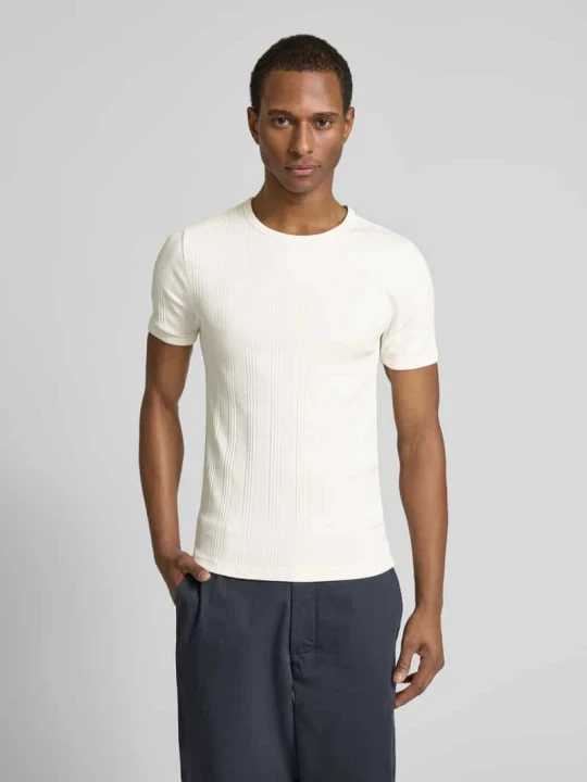 Zdjęcie produktu T-shirt z okrągłym dekoltem Jake*s Złamany biały