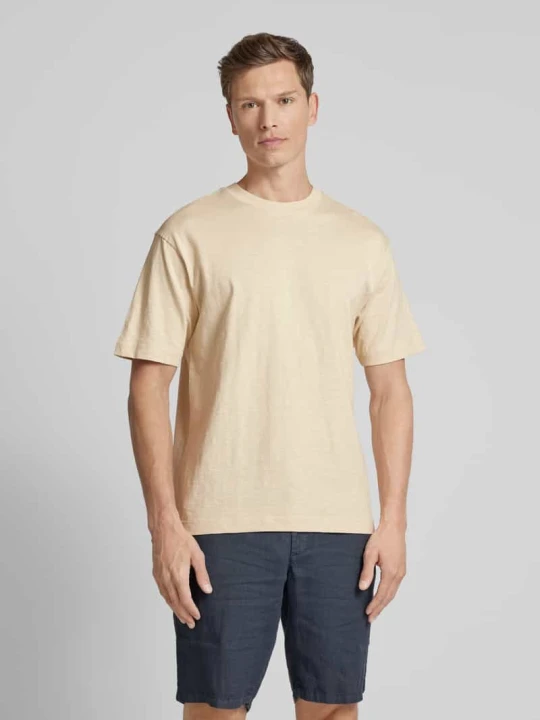 Zdjęcie produktu T-shirt z okrągłym dekoltem Jake*s Piaskowy