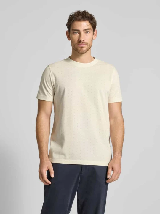 Zdjęcie produktu T-shirt z okrągłym dekoltem Lerros Złamany biały
