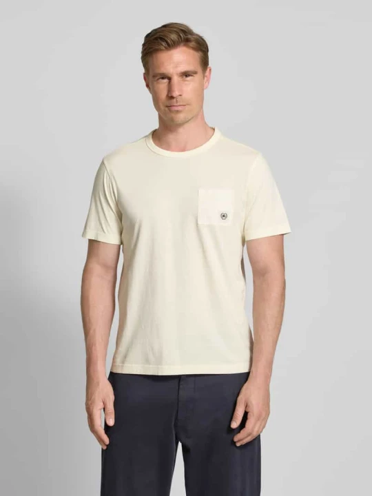 Zdjęcie produktu T-shirt z okrągłym dekoltem Lerros Złamany biały