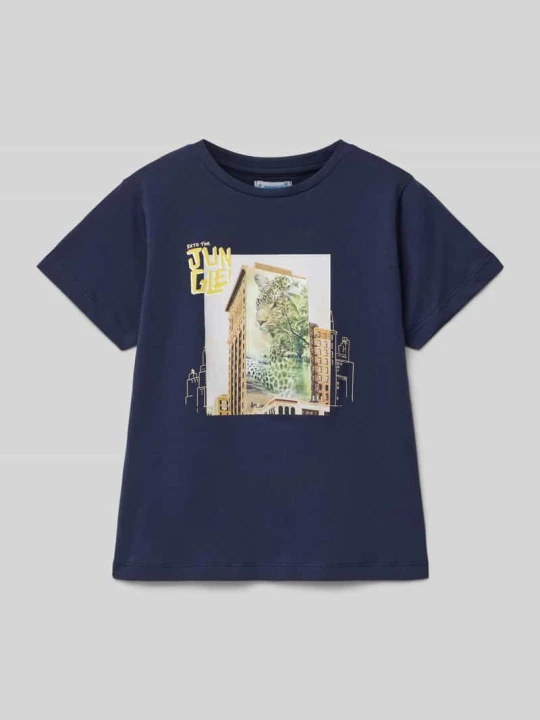 Zdjęcie produktu T-shirt z okrągłym dekoltem Mayoral Granatowy