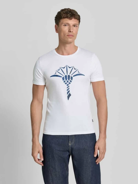 Zdjęcie produktu t-shirt z okrągłym dekoltem model 'Alerio' JOOP! Biały