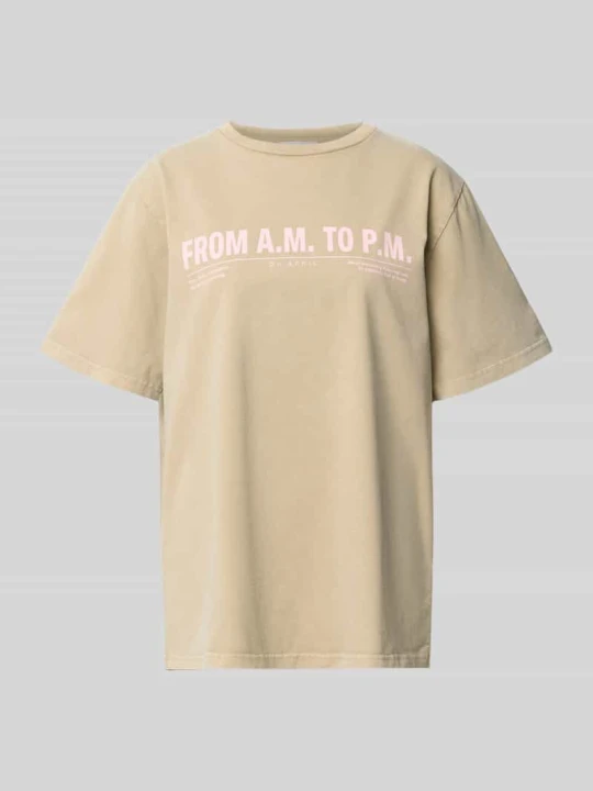 Zdjęcie produktu t-shirt z okrągłym dekoltem model 'AM to PM' Oh April
