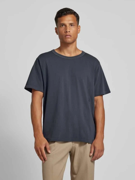 Zdjęcie produktu T-shirt z okrągłym dekoltem model ‘ANRRO’ ANNARR Czarny