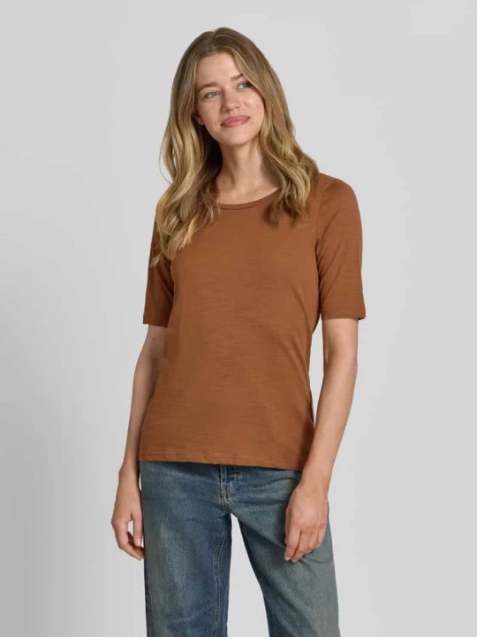 Zdjęcie produktu t-shirt z okrągłym dekoltem model 'Babette' Soyaconcept Jasnobrązowy