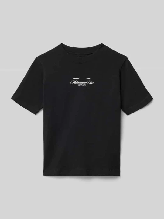 Zdjęcie produktu t-shirt z okrągłym dekoltem model 'CASSIS' Jack&Jones Czarny