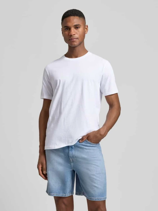 Zdjęcie produktu t-shirt z okrągłym dekoltem model 'DEN' CINQUE Biały