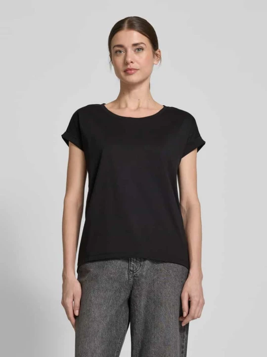 Zdjęcie produktu T-shirt z okrągłym dekoltem model ‘Dreamers’ Vila Czarny