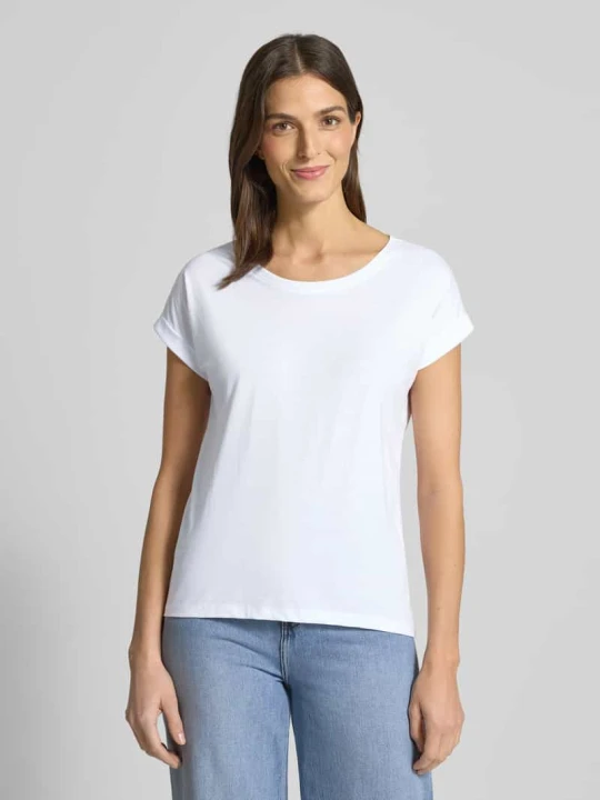 Zdjęcie produktu T-shirt z okrągłym dekoltem model ‘Dreamers’ Vila Biały