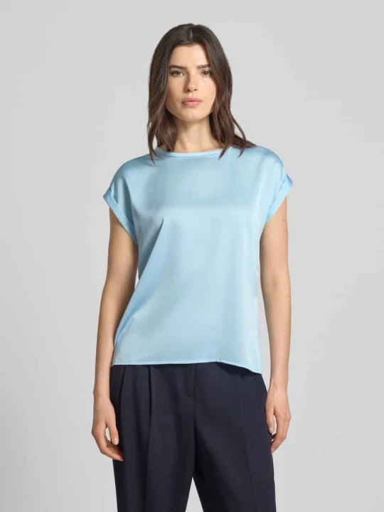 Zdjęcie produktu T-shirt z okrągłym dekoltem model „ELLETTE” Vila Jasnoniebieski