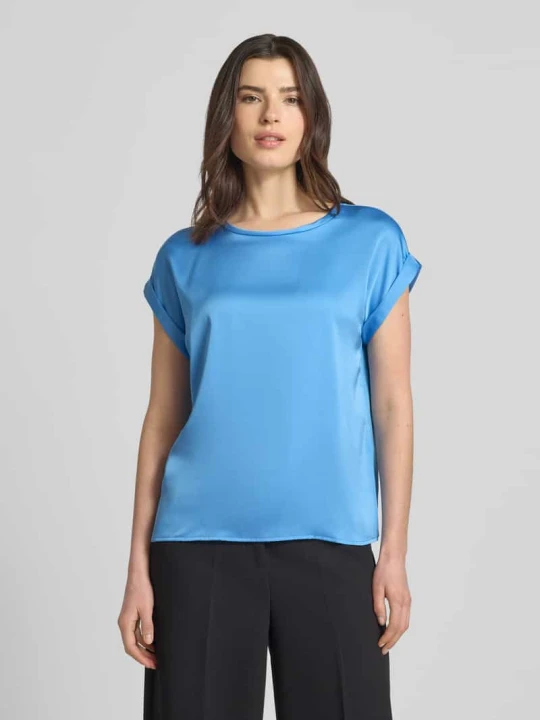 Zdjęcie produktu T-shirt z okrągłym dekoltem model „ELLETTE” Vila Niebieski