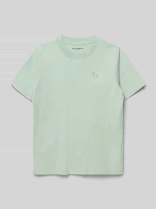 Zdjęcie produktu t-shirt z okrągłym dekoltem model 'ESSENTIAL' Abercrombie & Fitch Miętowy