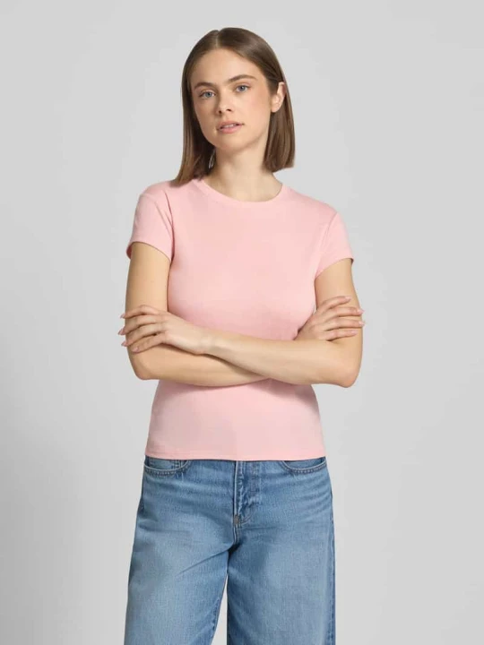 Zdjęcie produktu t-shirt z okrągłym dekoltem model 'EVERYDAY' Topshop Różowy