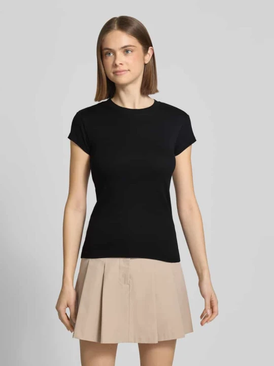 Zdjęcie produktu t-shirt z okrągłym dekoltem model 'EVERYDAY' Topshop Czarny