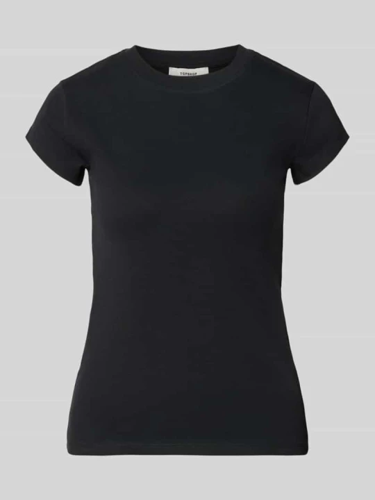 Zdjęcie produktu t-shirt z okrągłym dekoltem model 'EVERYDAY' Topshop Czarny