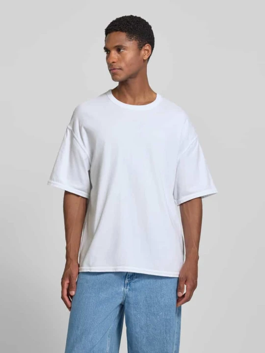 Zdjęcie produktu t-shirt z okrągłym dekoltem model 'FAZY' American Vintage Biały