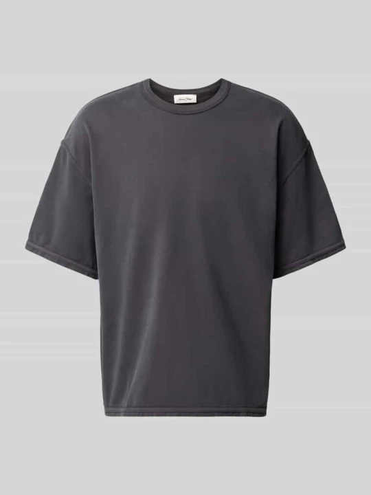 Zdjęcie produktu t-shirt z okrągłym dekoltem model 'FAZY' American Vintage Antracytowy