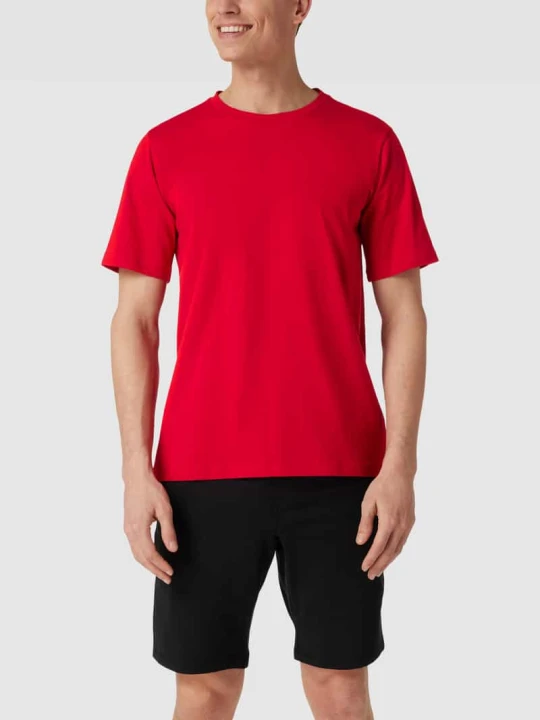 Zdjęcie produktu T-shirt z okrągłym dekoltem model 'Hannes' Schiesser Czerwony