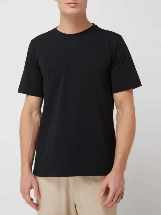 Zdjęcie produktu T-shirt z okrągłym dekoltem model 'Hannes' Schiesser Czarny