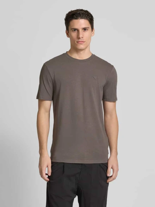 Zdjęcie produktu T-shirt z okrągłym dekoltem model ‘HEDLEY’ Guess Antracytowy