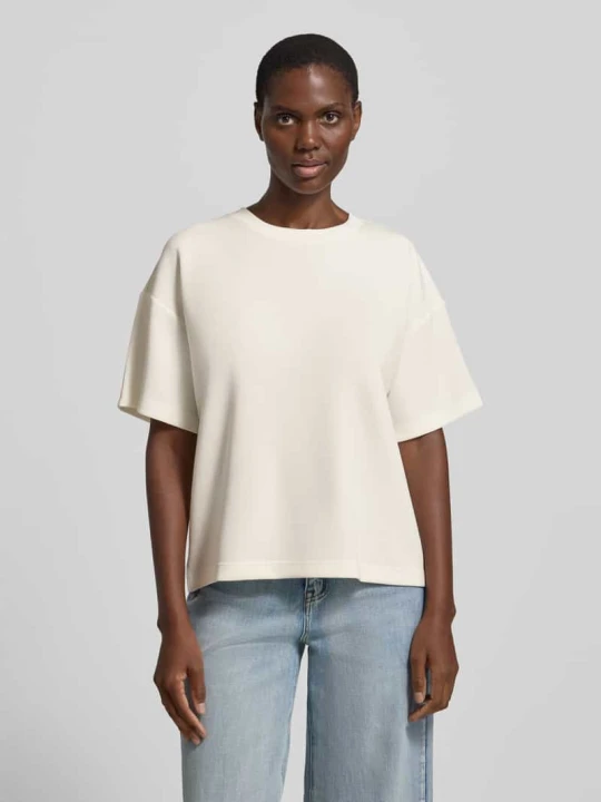 Zdjęcie produktu t-shirt z okrągłym dekoltem model 'Helle' My Essential Wardrobe Złamany biały