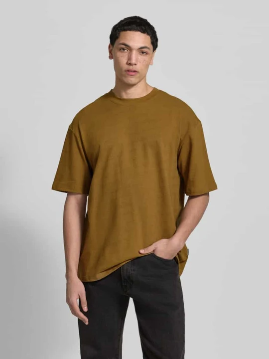 Zdjęcie produktu T-shirt z okrągłym dekoltem model 'KAISER' Blend Camel